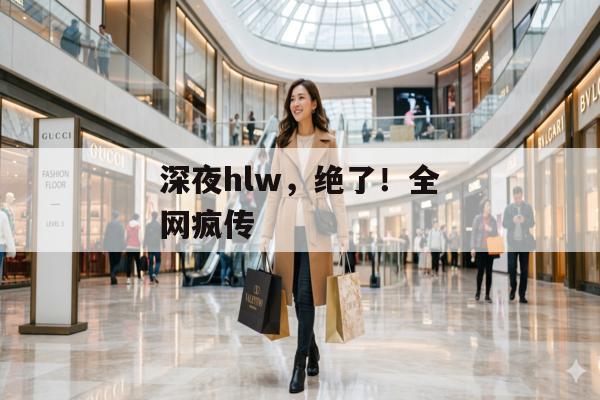 深夜hlw，绝了！全网疯传